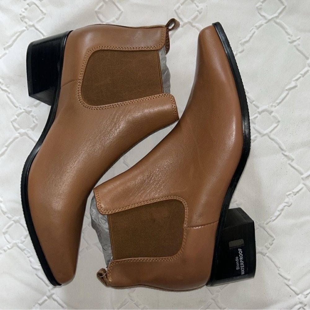 Blondo Waterproof Tan Ankle Pointed Toe Leather
Boots(Size 8.5M) - Picture 12 of 13